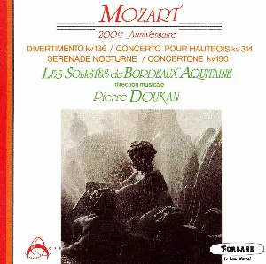 Pochette 200e Anniversaire: Divertimento KV 136 / Concerto pour hautbois KV 314 / Serenade nocturne / Concertone KV 190