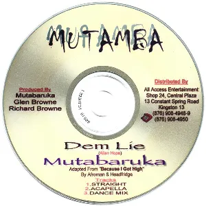 Pochette de Dem Lie de Mutabaruka