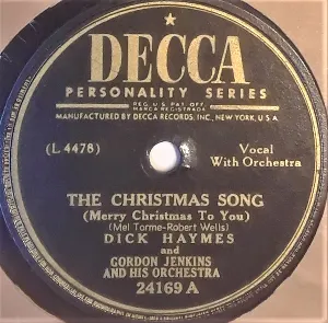 Pochette de The Christmas Song / Christmas Dreaming de Gordon Jenkins & His Orchestra - Dick Haymes