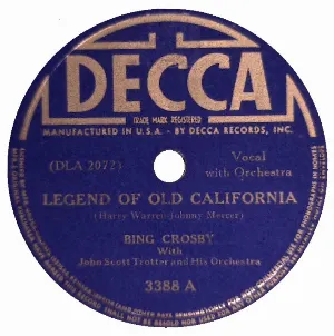 Pochette Legend of Old California / Prairieland Lullaby