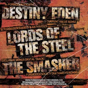 Pochette de Destiny Eden (Current Value remix) / Lords of the Steel de Katharsys