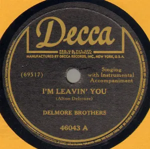 Pochette de I'm Leavin' You / Honey I'm Ramblin' Away de The Delmore Brothers