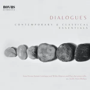 Pochette de Dialogues: Contemporary & Classical Essentials de Fryderyk Chopin - Ludwig van Beethoven - Johann Sebastian Bach - George Frideric Handel - Franz Liszt - Robert Schumann - Camille Saint‐Saëns - Pyotr Ilyich Tchaikovsky - Wolfgang Amadeus Mozart - Claude Debussy - Johannes Brahms - Charles Gounod - Niccolò Paganini - Franz Schubert - Gabriel Fauré