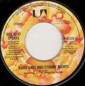 Pochette de Rainy Days and Stormy Nights / Everyday I Have to Cry de Billie Jo Spears
