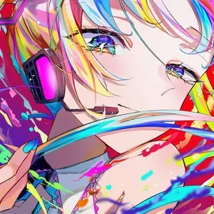 Pochette de 極彩色 de Kagamine Len - Kasane Teto - Kagamine Rin