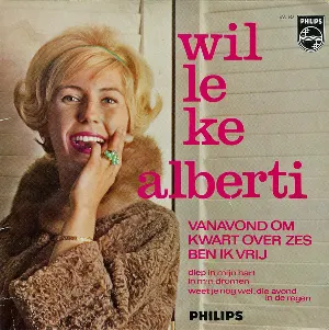 Pochette de Vanavond om kwart over zes ben ik vrij de Willeke Alberti