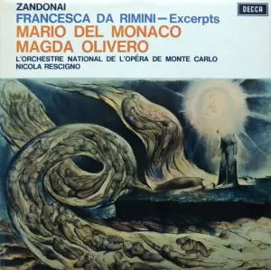 Pochette de Francesca da Rimini (excerpts) de Nicola Rescigno - Orchestre philharmonique de Monte‐Carlo