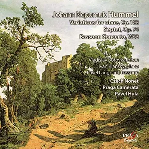 Pochette de Oboe Variations, op. 102 / Septet, op. 74 / Bassoon Concerto, W23 de Ivan Klánský - Johann Nepomuk Hummel