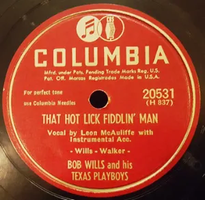 Pochette de That Hot Lick Fiddlin' Man / Good Time Cake-Walk de Bob Wills and His Texas Playboys