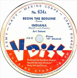 Pochette Begin the Beguine / Indiana / Poor Butterfly