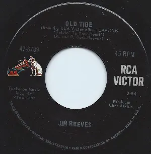 Pochette de Distant Drums / Old Tige de Jim Reeves
