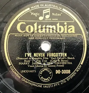 Pochette de I’ve Never Forgotten / Jealousy de Harry James and His Orchestra