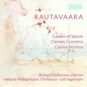 Pochette de Garden of Spaces / Clarinet Concerto / Cantus Arcticus de Richard Stoltzman - Leif Segerstam - Helsingin kaupunginorkesteri - Einojuhani Rautavaara