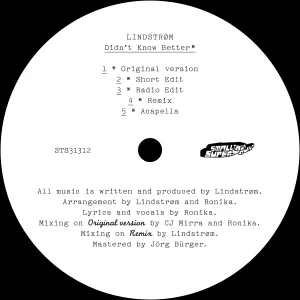 Pochette de Didn't Know Better de Lindstrøm