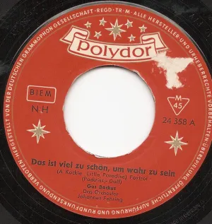 Pochette de Das ist viel zu schön um wahr zu sein de Gus Backus