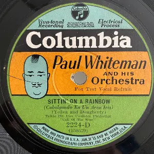 Pochette de Sitting' on a Rainbow / Old New England Moon de Paul Whiteman and His Orchestra