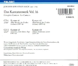 Pochette Das Kantatenwerk (Complete Cantatas) | BWV 61-64 | Vol. 16