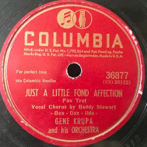 Pochette de Just a Little Fond Affection / Chickery Chick de Gene Krupa and His Orchestra