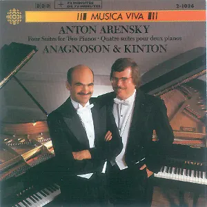 Pochette de Four Suites for Two Pianos / Quatre suites pour deux pianos de Anton Arensky