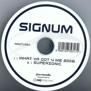 Pochette de What Ya Got 4 Me 2006 / Supersonic de Signum