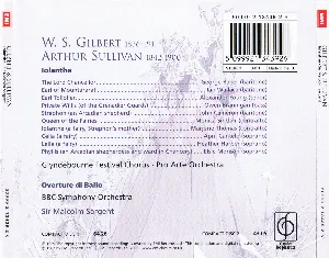 Pochette de Iolanthe / Overture di ballo de Arthur Sullivan - W.S. Gilbert