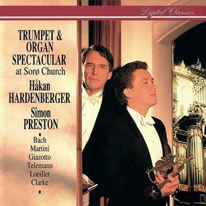 Pochette de Trumpet & Organ Spectacular at Sorø Church de Simon Preston - Håkan Hardenberger