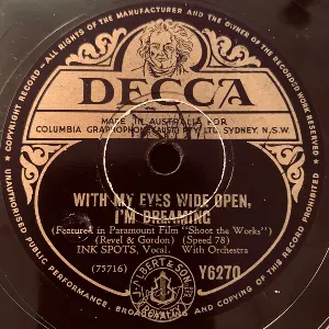 Pochette de With My Eyes Wide Open, I'm Dreaming / Sometime de The Ink Spots