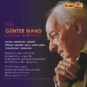 Pochette de Concertos de Sergei Prokofiev - Hansjörg Schellenberger - Nikita Magaloff - Ludwig van Beethoven - Johann Sebastian Bach - NDR Elbphilharmonie Orchester - Camille Saint‐Saëns - Richard Strauss - Symphonieorchester des Bayerischen Rundfunks - Günter Wand - Robert Casadesus - WDR Sinfonieorchester Köln - Emil Gilels - Rudolf Firkušný - Pyotr Ilyich Tchaikovsky - Jorge Bolet - Wolfgang Amadeus Mozart - Joseph Haydn - Johannes Brahms - Ruggiero Ricci