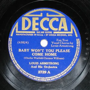 Pochette de Baby Won't You Please Come Home / Shanty Boat on the Mississippi de Louis Armstrong & His Orchestra