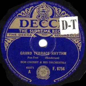 Pochette de Grand Terrace Rhythm / At the Jazz Band Ball de Bob Crosby and His Orchestra