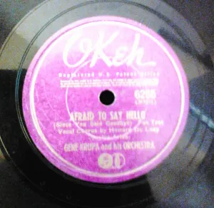 Pochette de Afraid to Say Hello / Love Me as I Am de Gene Krupa and His Orchestra