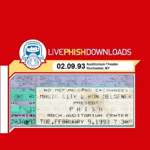Pochette de 1993-02-09: Auditorium Theatre, Rochester, NY, USA de Phish