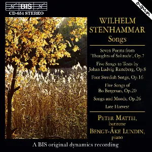 Pochette de Songs de Wilhelm Stenhammar - Peter Mattei