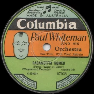 Pochette de Ragamuffin Romeo / I Like to Do Things for You de Paul Whiteman and His Orchestra