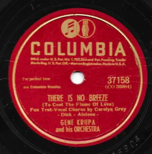Pochette de There Is No Breeze (To Cool the Flame of Love) / Aren't You Kind of Glad We Did! de Gene Krupa and His Orchestra