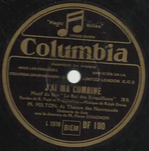 Pochette de J’ai ma combine / C’est pour mon papa de Georges Milton