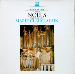 Pochette de Treize Noëls pour orgue de Marie‐Claire Alain