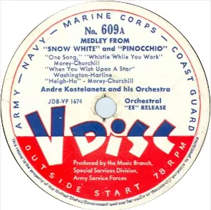 Pochette de Medley From “Snow White” and “Pinocchio” / St. Louis Blues de André Kostelanetz and His Orchestra