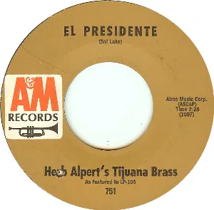 Pochette de El Presidente / All My Loving de Herb Alpert & the Tijuana Brass