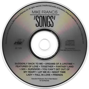 Pochette de 'Songs' de Mike Francis