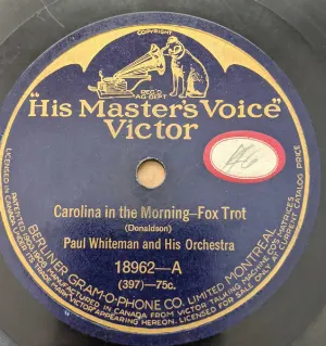 Pochette de Carolina in the Morning / Cow Bells de Paul Whiteman and His Orchestra