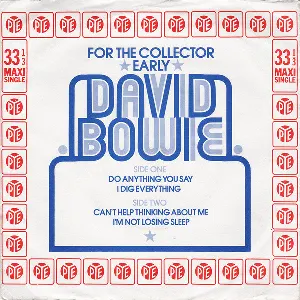 Pochette For the Collector Early David Bowie