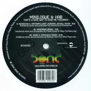 Pochette de That’s a Nice Way to Give Me Feedback (remixes) de Minilogue