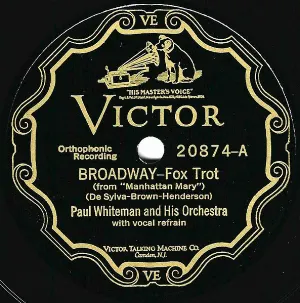 Pochette de Broadway / Manhattan Mary de Paul Whiteman and His Orchestra