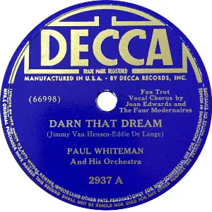 Pochette de Darn That Dream / My Fantasy de Paul Whiteman and His Orchestra
