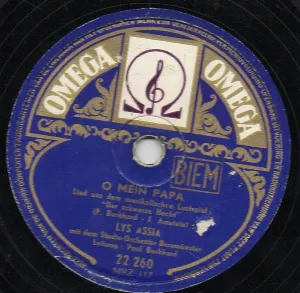 Pochette de O mein Papa / Uebers Jahr wenn die Kornblumen blühen de Lys Assia