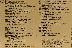 Pochette de Suomalaista laululyriikkaa de Jean Sibelius - Leevi Madetoja
