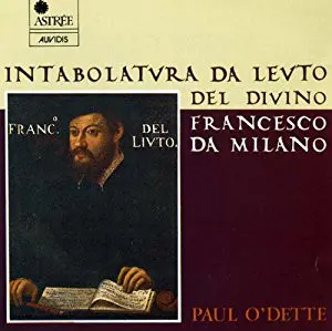 Pochette de Intabolatura da leuto del Divino de Paul O’Dette