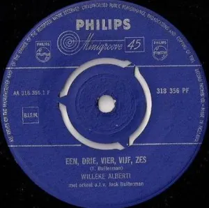 Pochette de Een, drie, vier, vijf, zes / Als ik je zie de Willeke Alberti