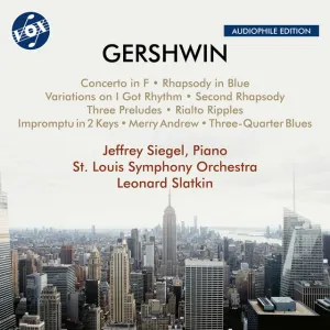 Pochette de Piano Works (Remastered 2023) de George Gershwin - Saint Louis Symphony Orchestra - Leonard Slatkin